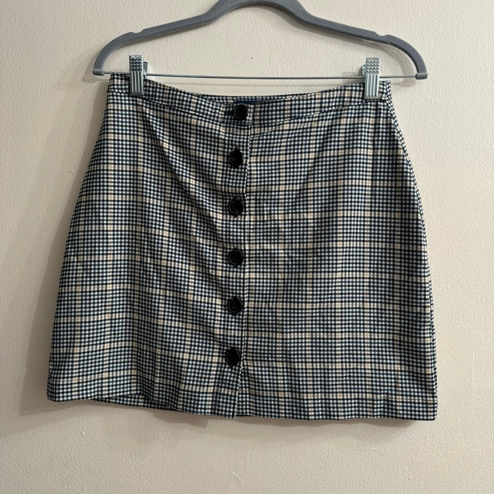 Abercrombie and Fitch Women’s Button Down Plaid Mini Skirt Size Small